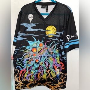 Blackmilk Rick and Morty Monster Touchdown Jersey! Size M